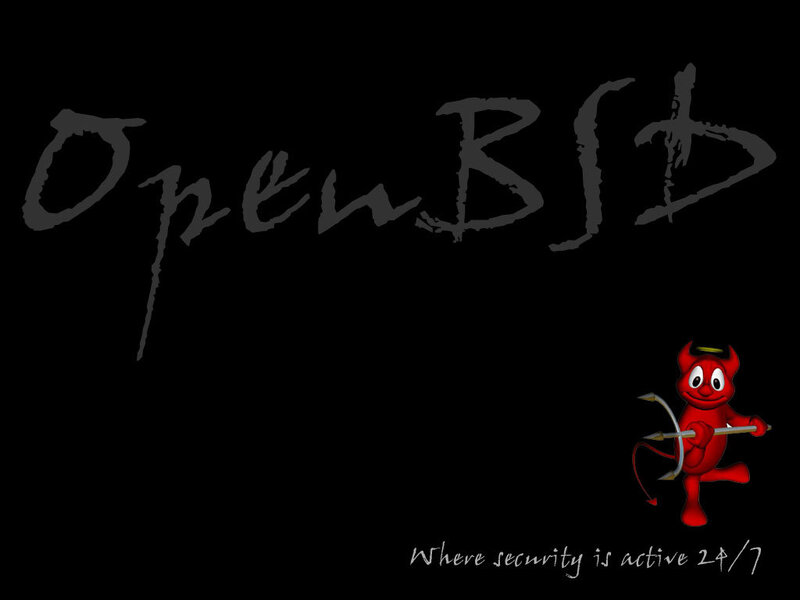 OpenBSD logo with daemon