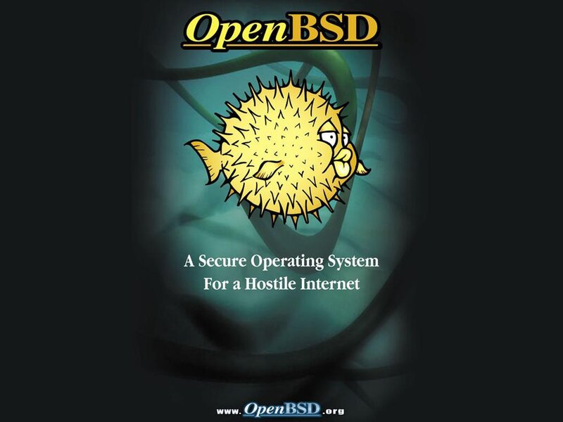 OpenBSD logo with pufferfish