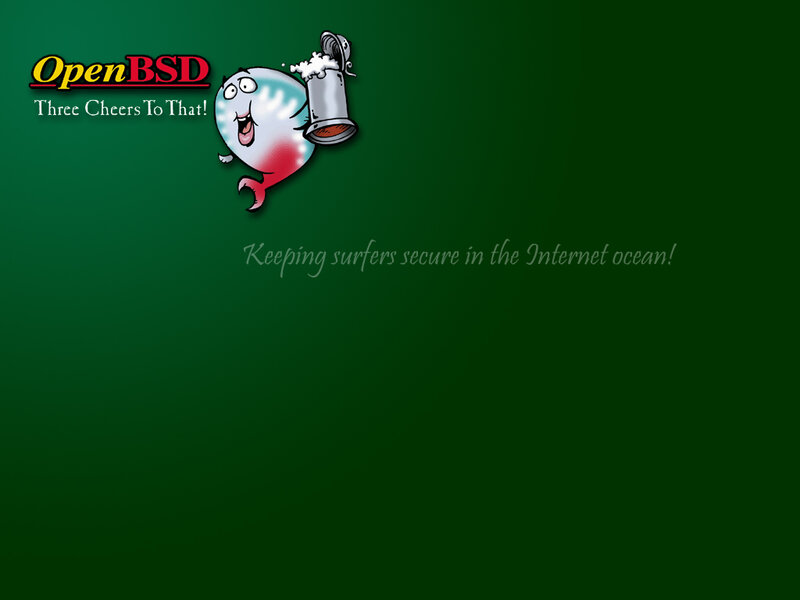 OpenBSD welcome screen