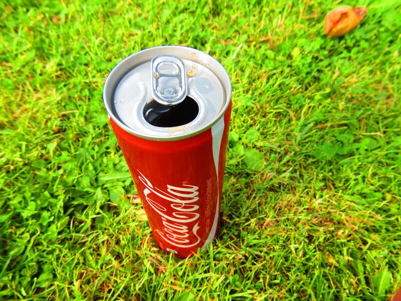 Opened Coca-cola Can