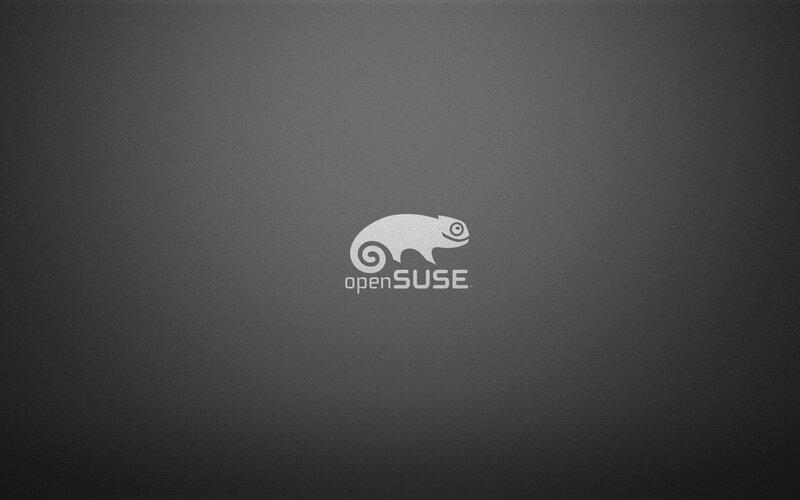 openSUSE logo on dark background