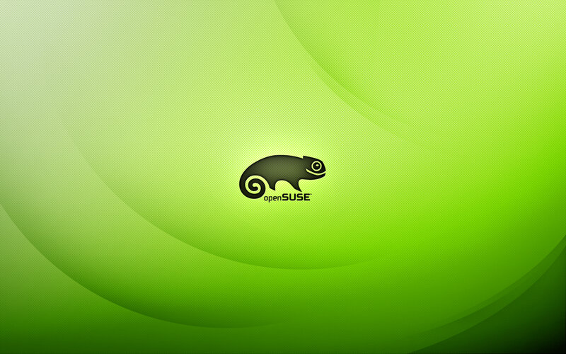 OpenSUSE Logo on Green