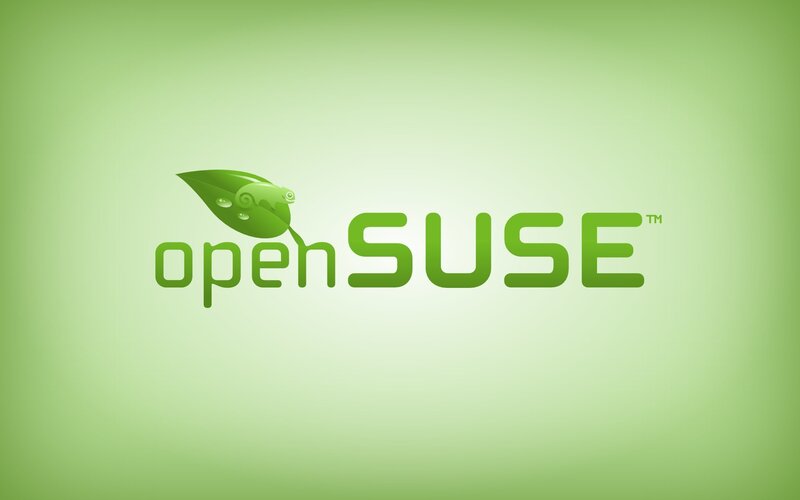 openSUSE logo with leaf