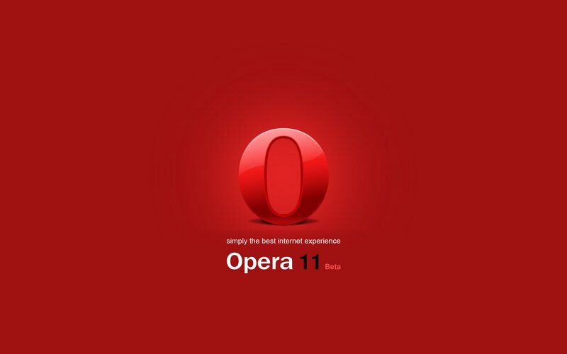 Opera 11 Beta splash screen