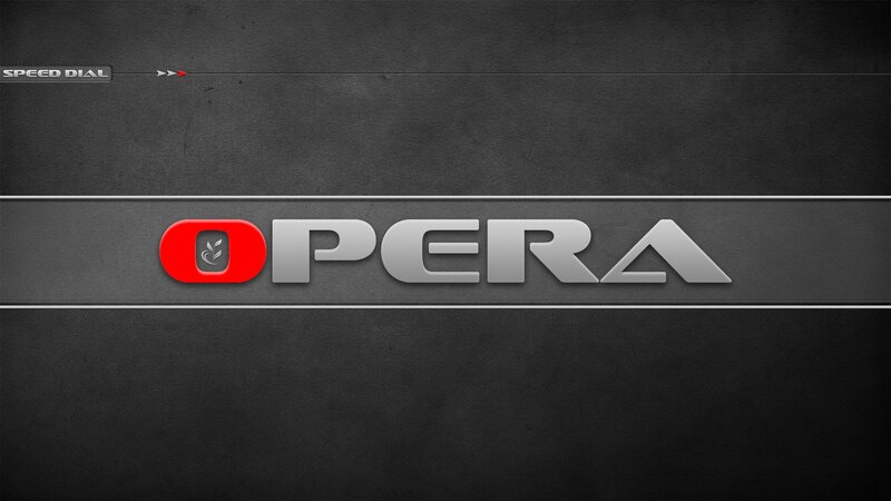 Opera Browser Logo — Black