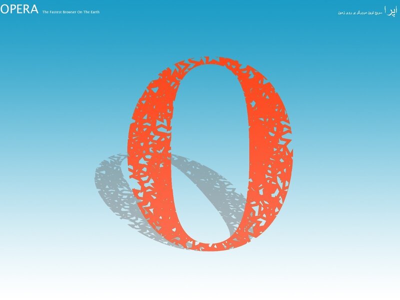 Opera Browser Logo — Blue