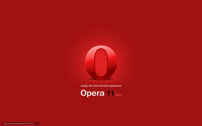 Opera Browser Logo — Red, Minimalist