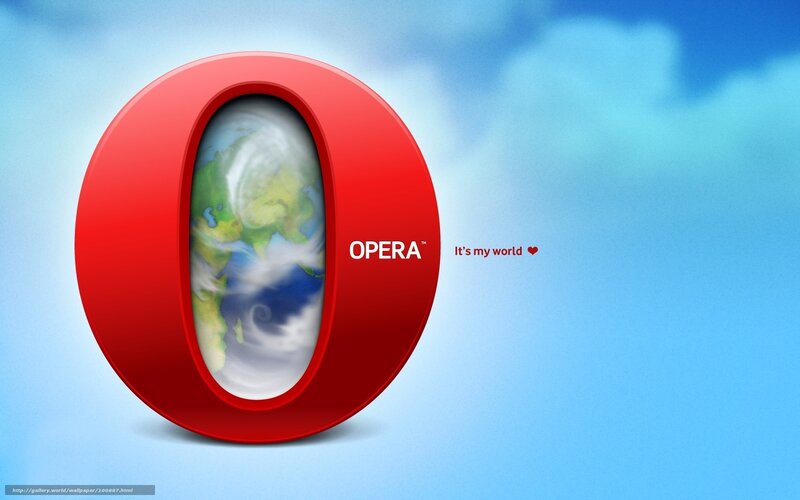 Opera browser logo wallpaper