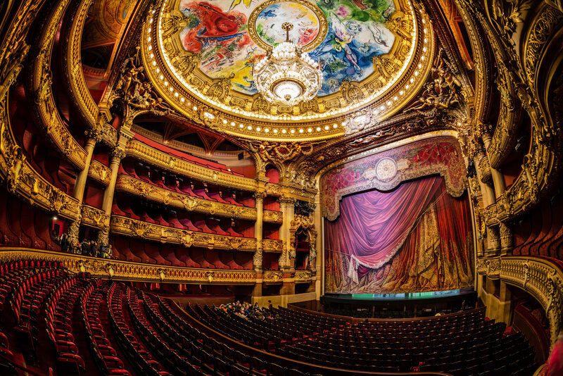 Opera House Interior — Gold, Grand, Photograph