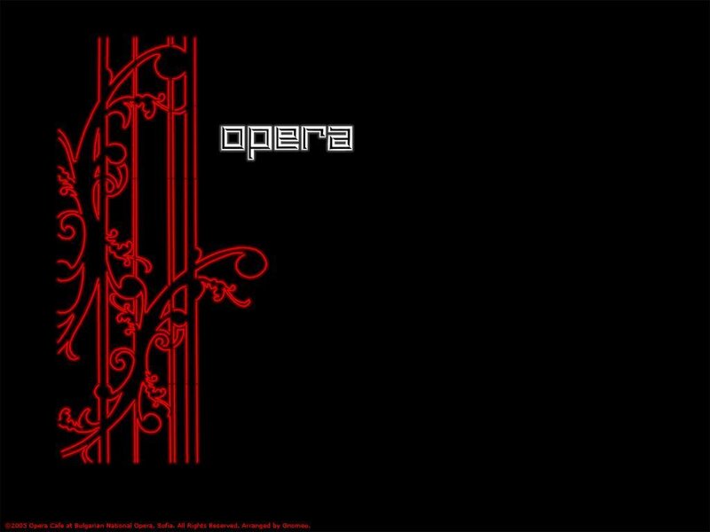 Opera logo with red design