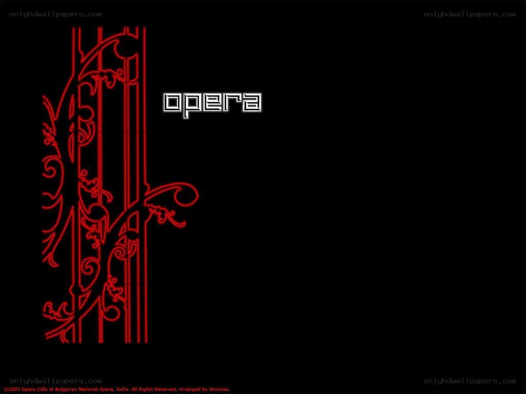 Opera logo with red design
