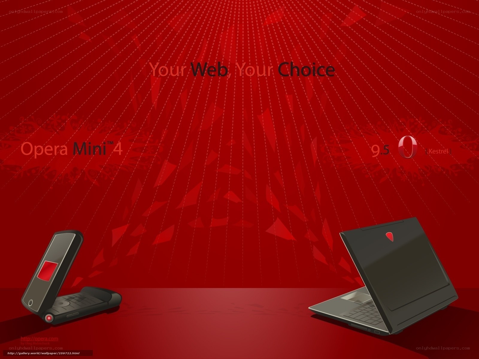 Opera Mini 4 advertisement