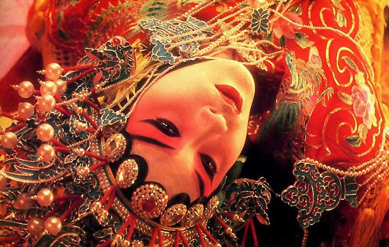 opera performer in ornate costume