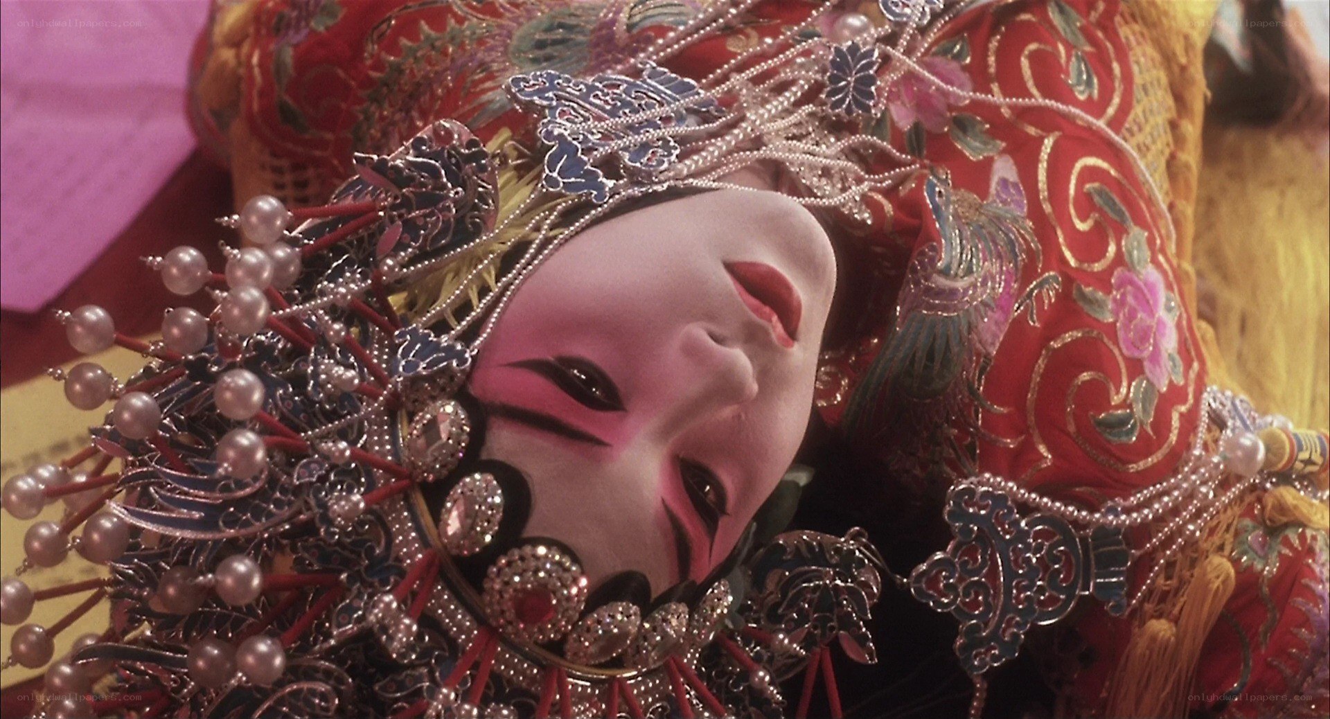 opera performer in ornate costume