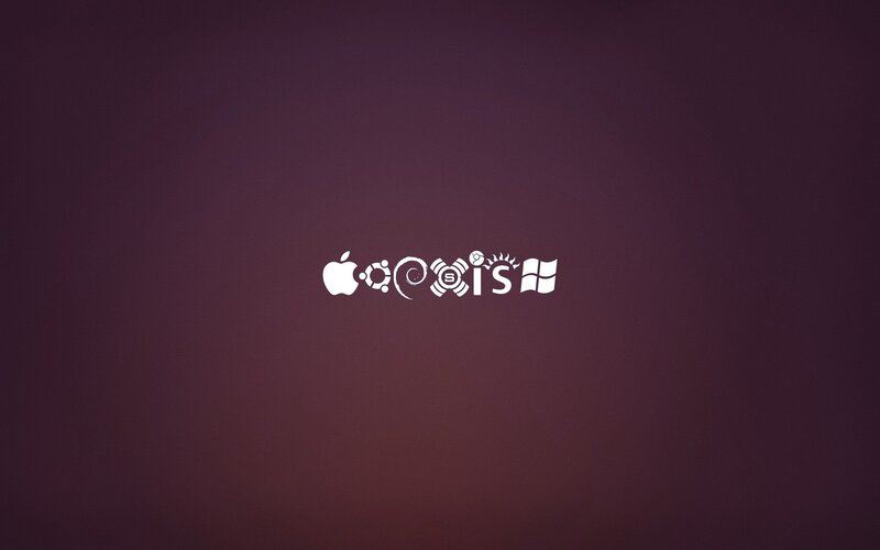 Operating System Logos — Purple, Neutral
