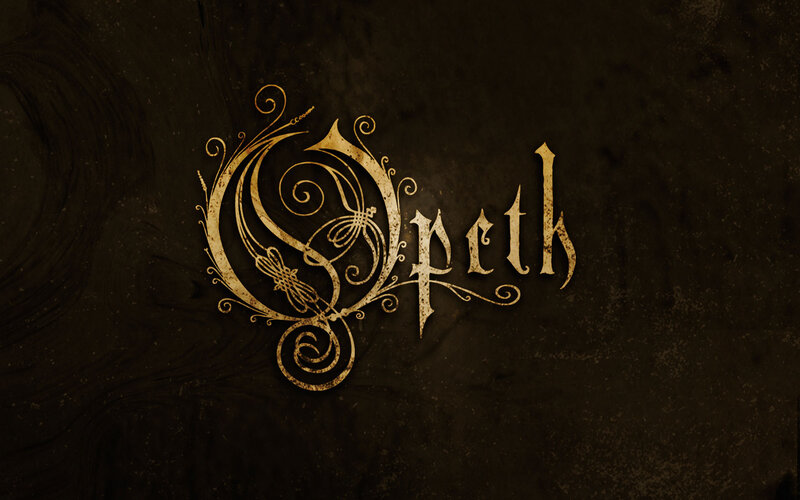 Opeth Band Logo — Black, Dark, Illustration