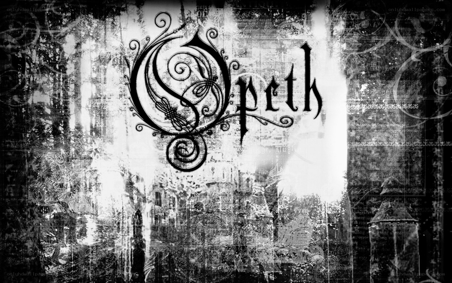 Opeth band logo wallpaper