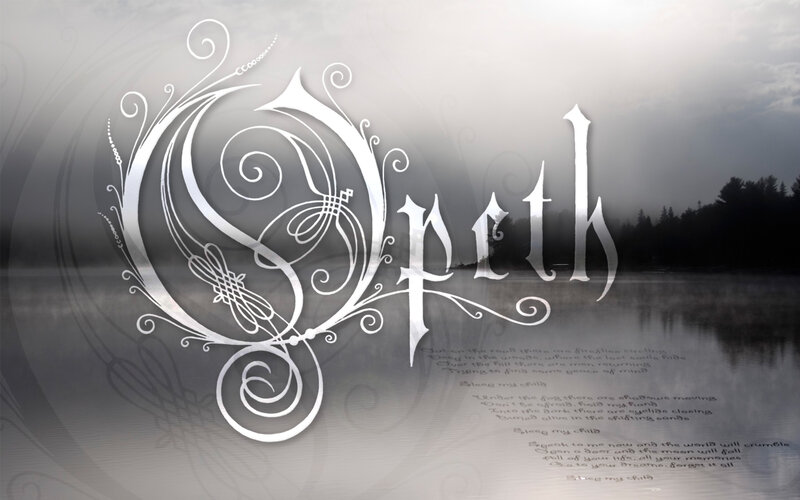 Opeth band logo with lyrics