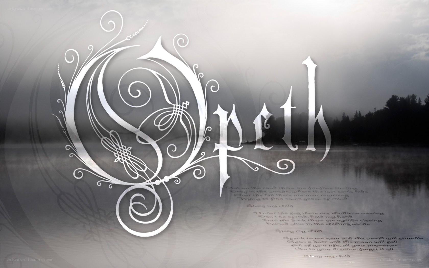 Opeth band logo with lyrics