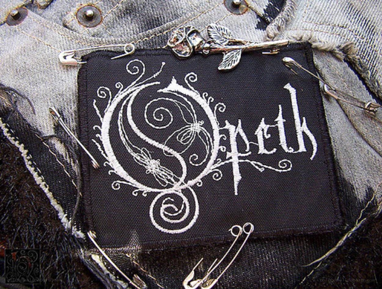 Opeth band patch on denim