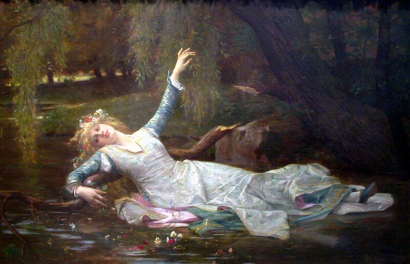 Ophelia in the Stream