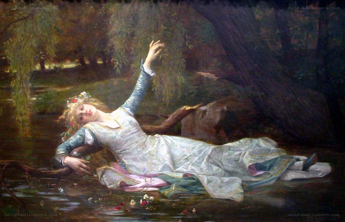 Ophelia in the Stream