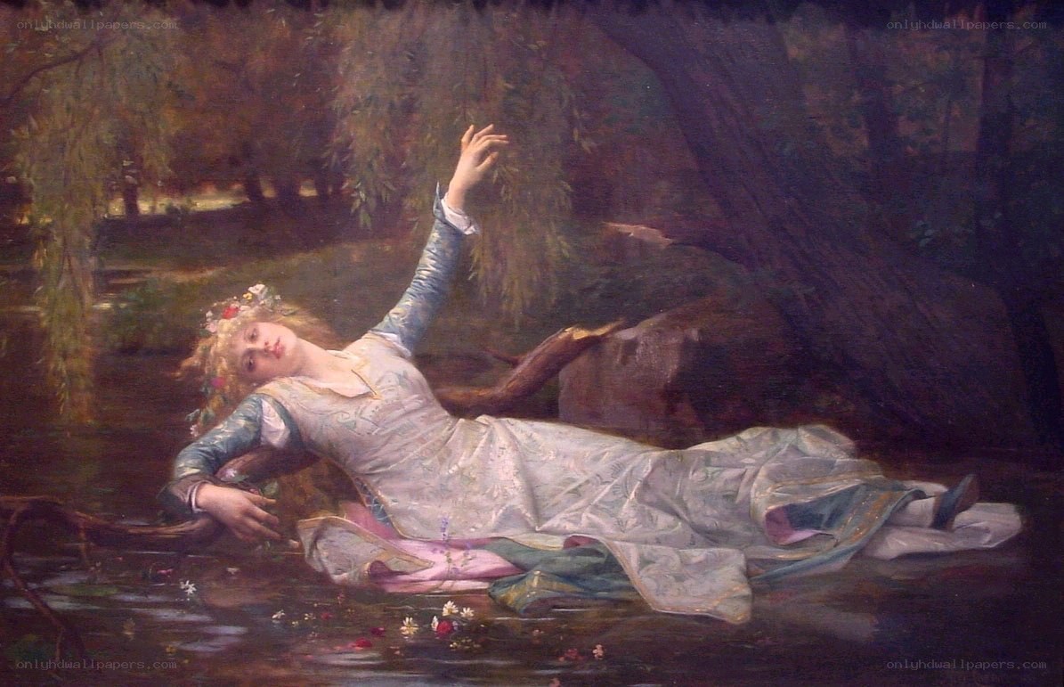 Ophelia in the Stream