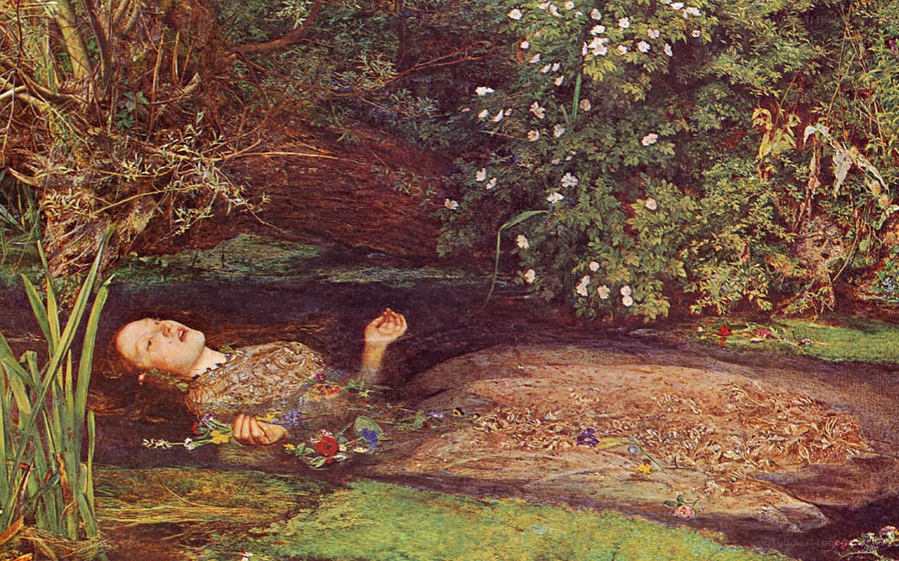 Ophelia in the Stream