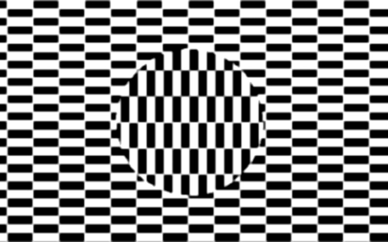 optical illusion checkerboard