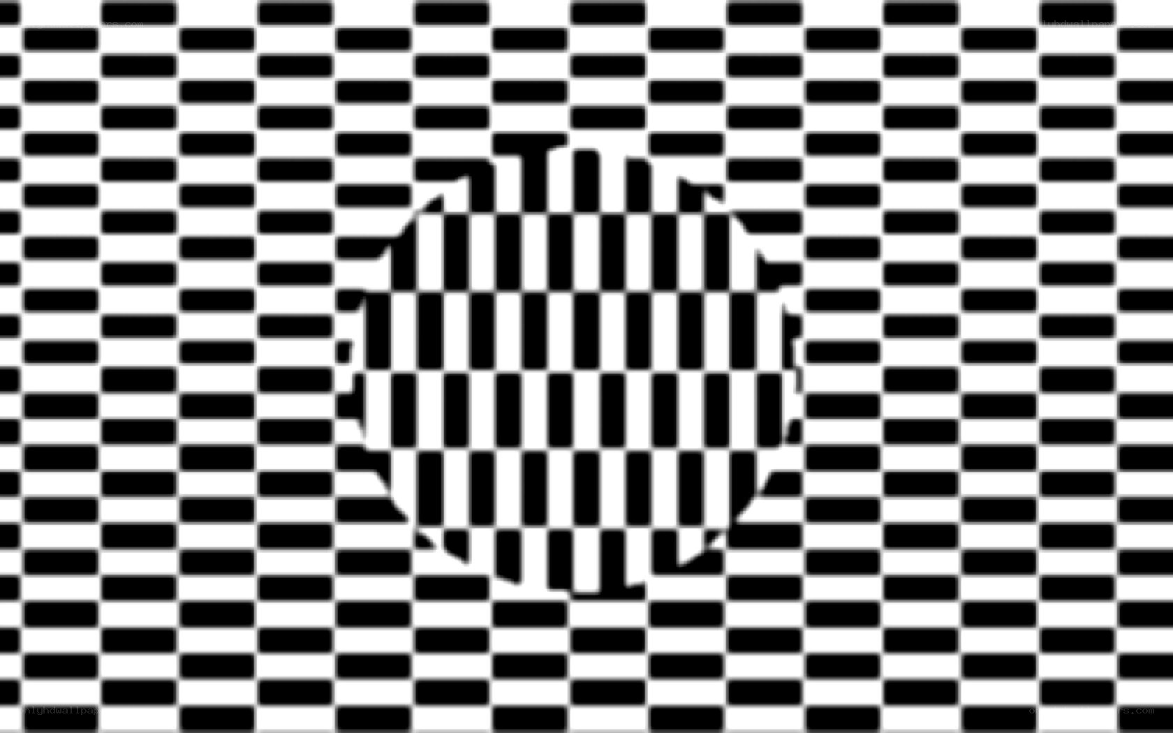 optical illusion checkerboard