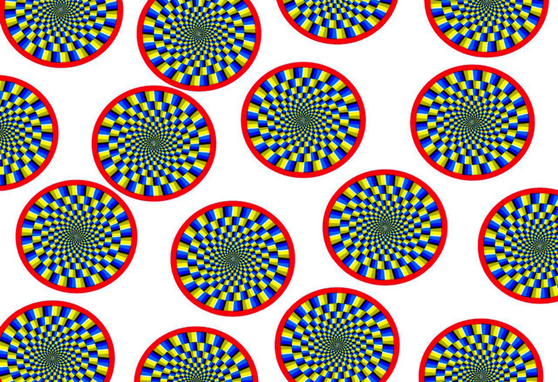 Optical illusion circles