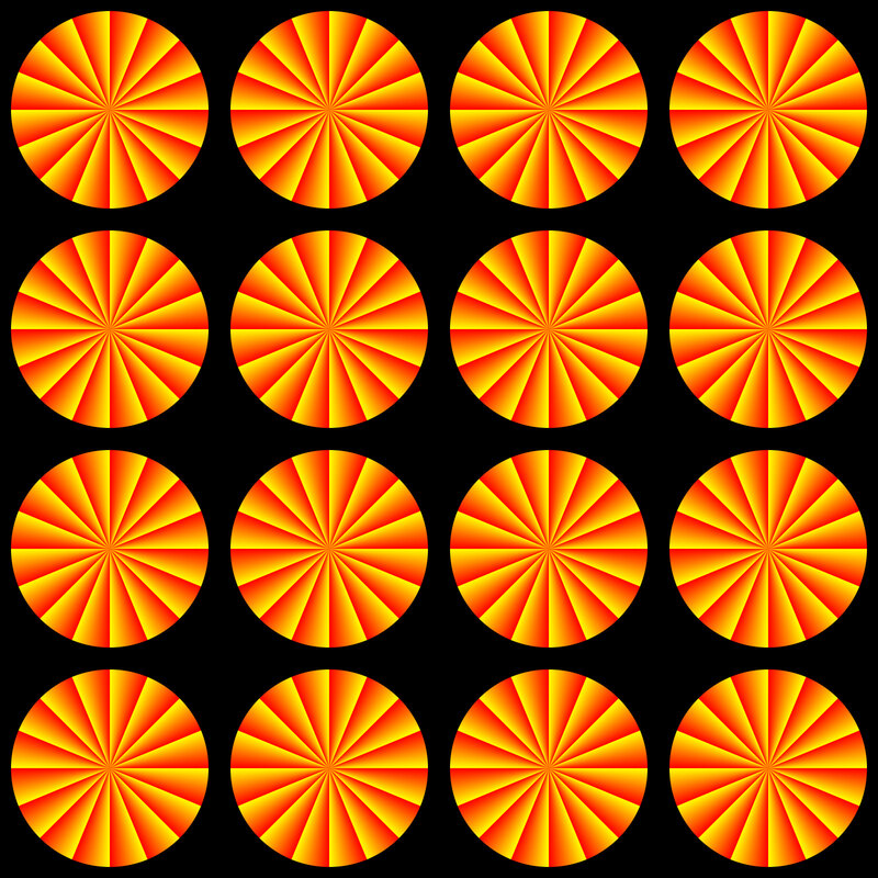 Optical illusion circles