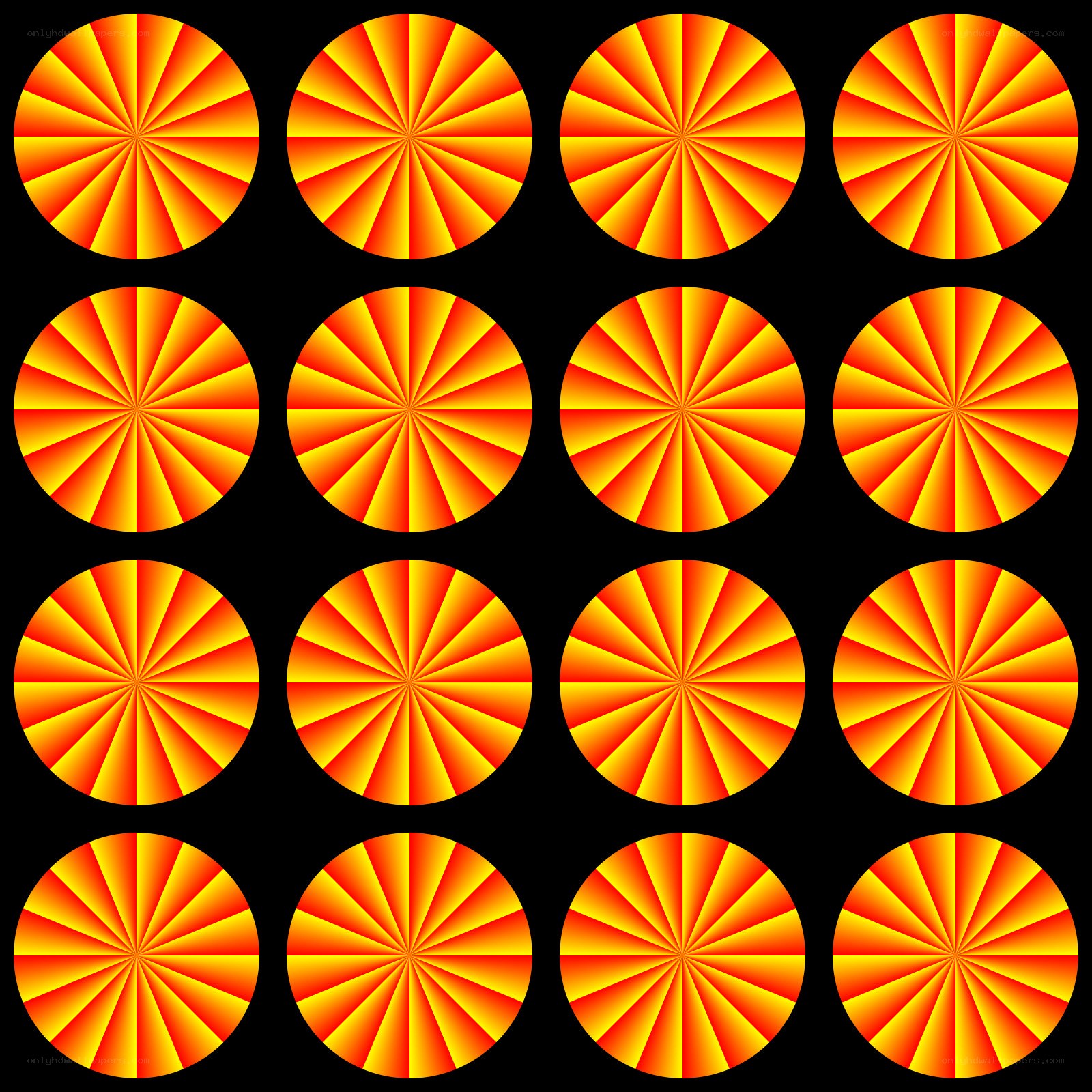 Optical illusion circles