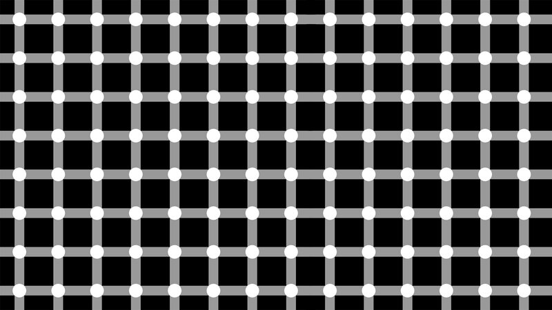 Optical Illusion Grid — Black