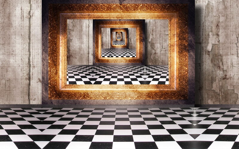 Optical Illusion Hallway