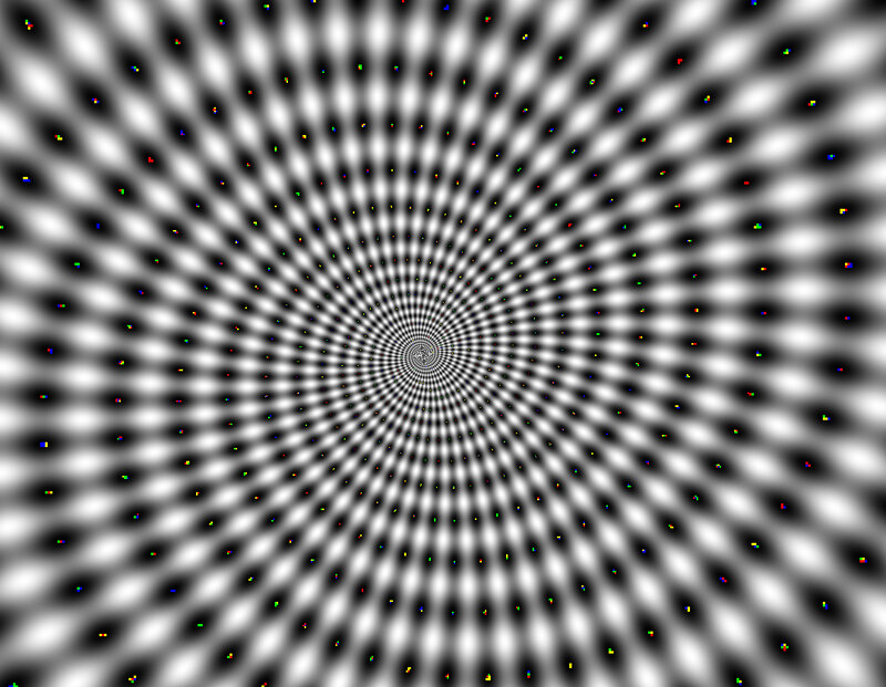 Optical Illusion Pattern — Black, Hypnotic, Abstract