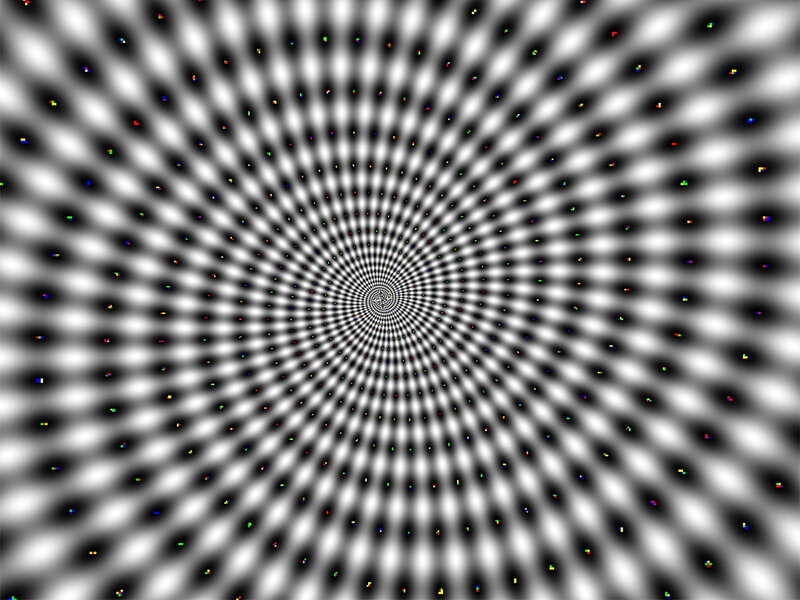 Optical Illusion Pattern — Black