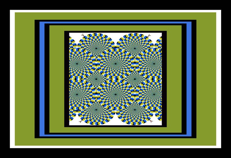 Optical Illusion Pattern — Green