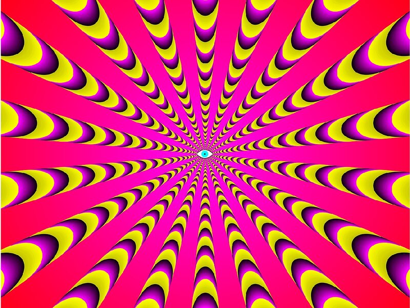 Optical Illusion Pattern — Pink