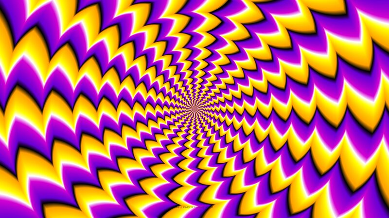 Optical Illusion Pattern — Purple, Hypnotic
