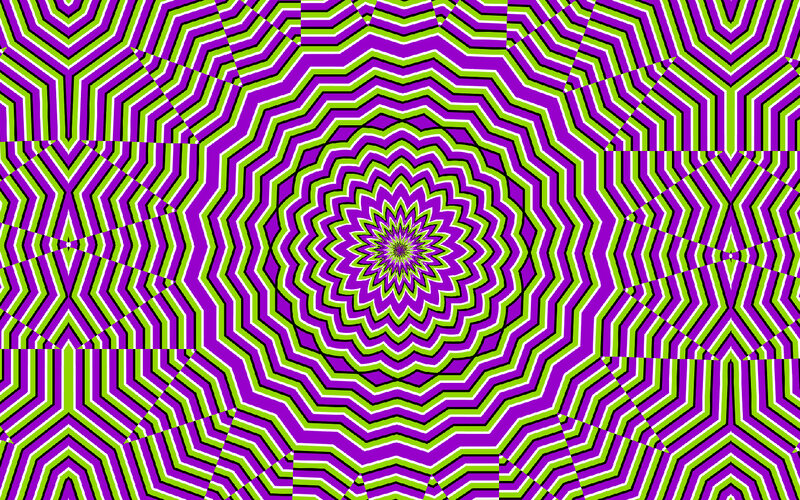 Optical Illusion Pattern — Purple
