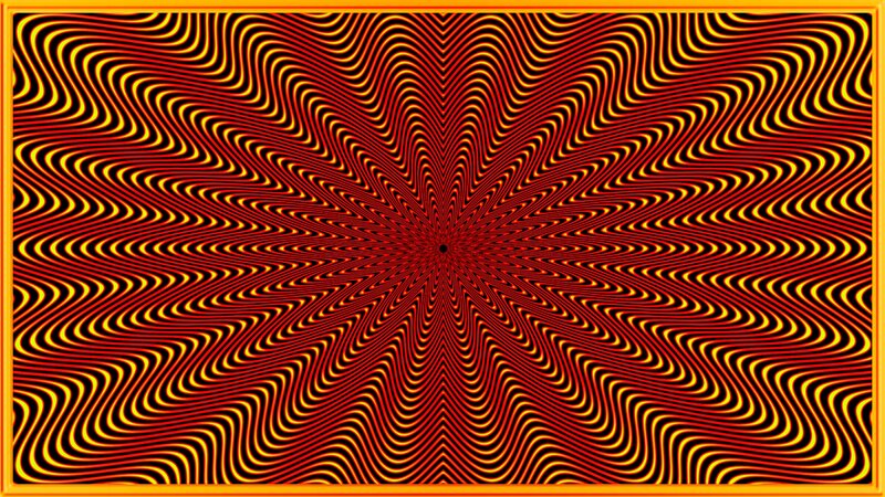 Optical Illusion Pattern — Red