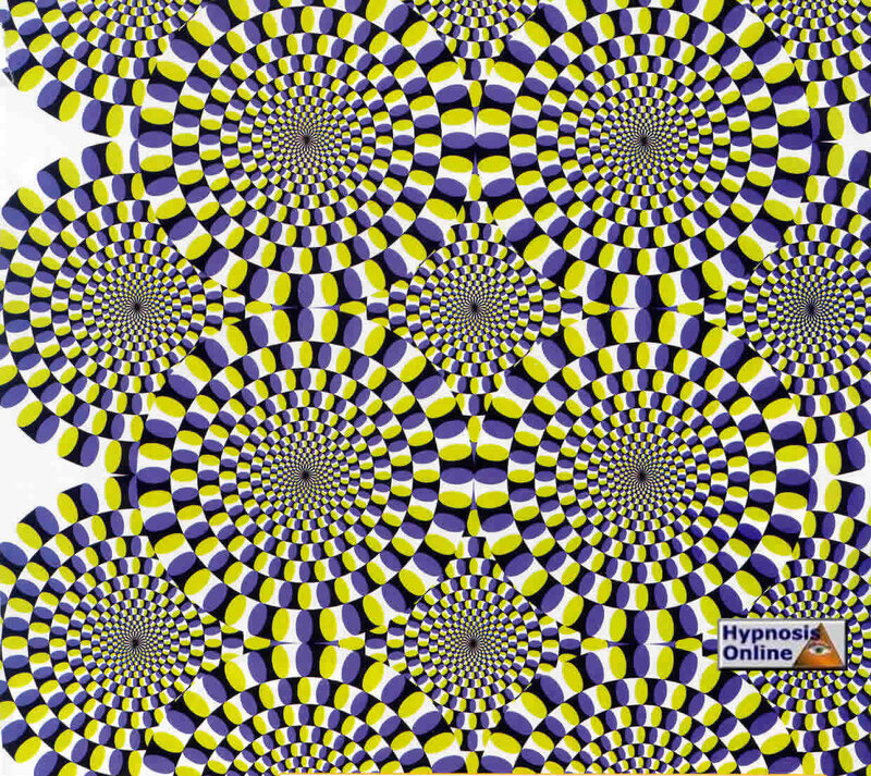 Optical Illusion Pattern — Yellow