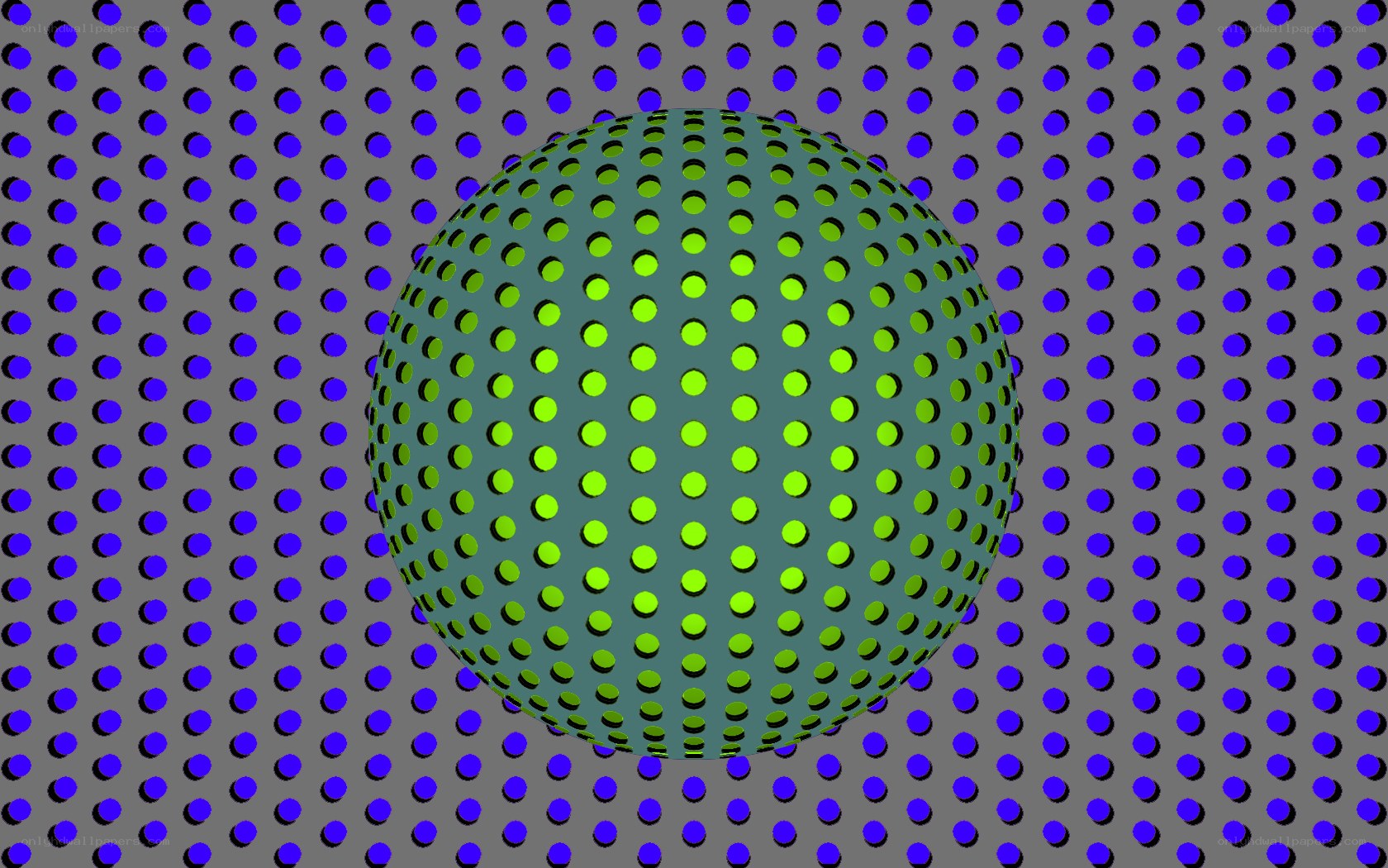 Optical illusion sphere