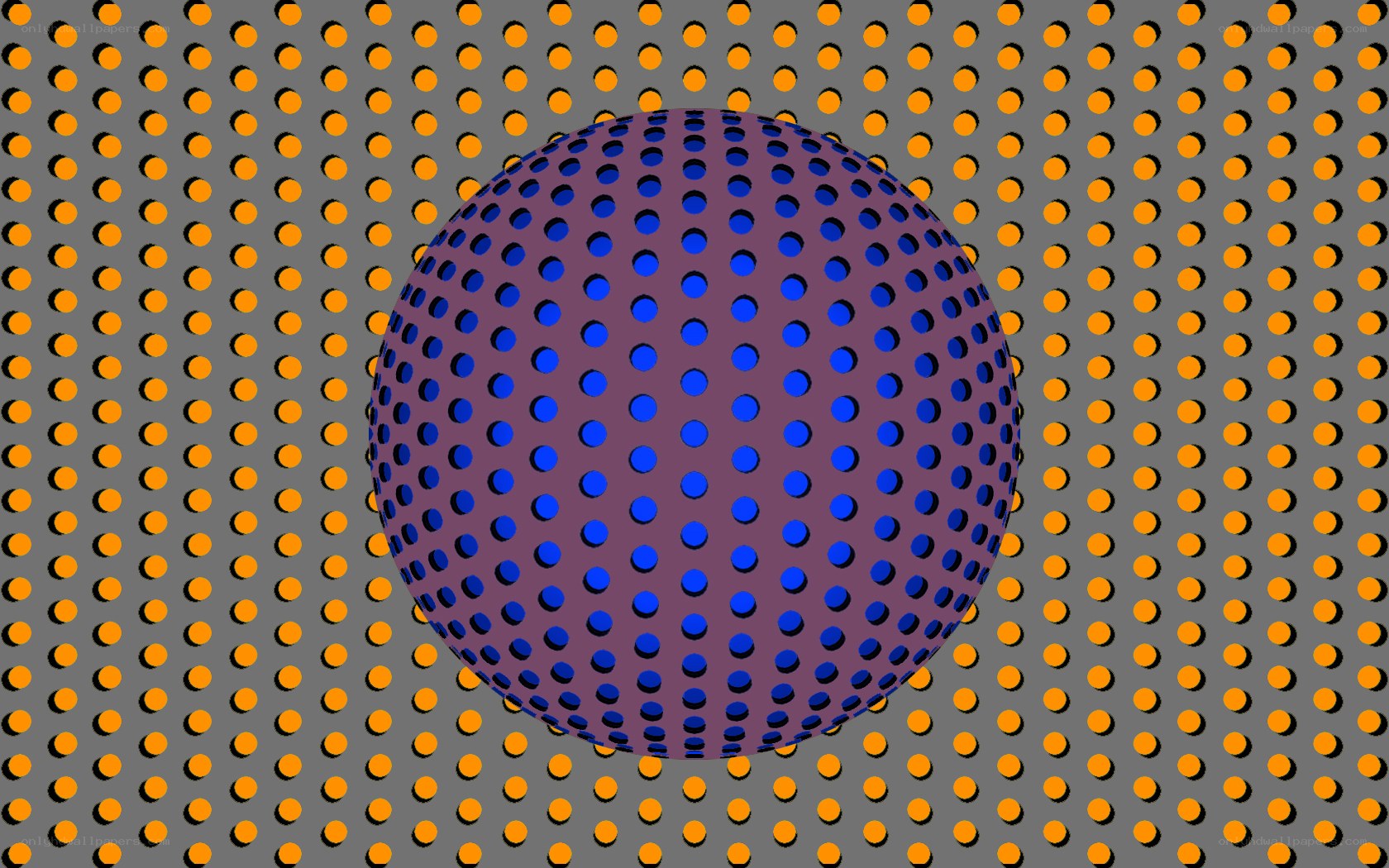 Optical illusion sphere