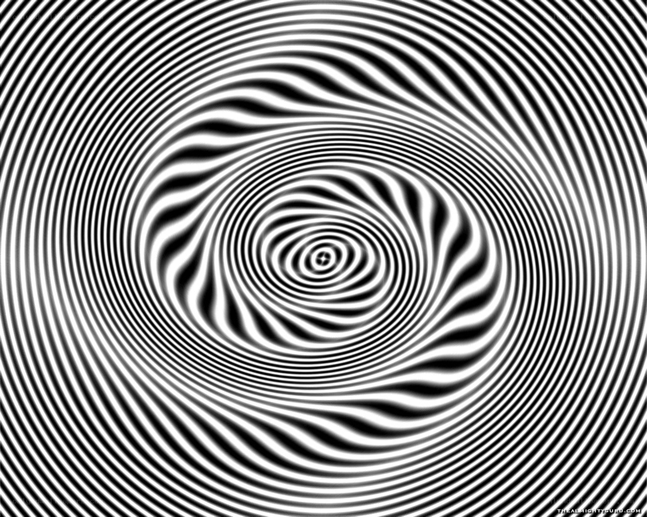 Optical illusion spiral