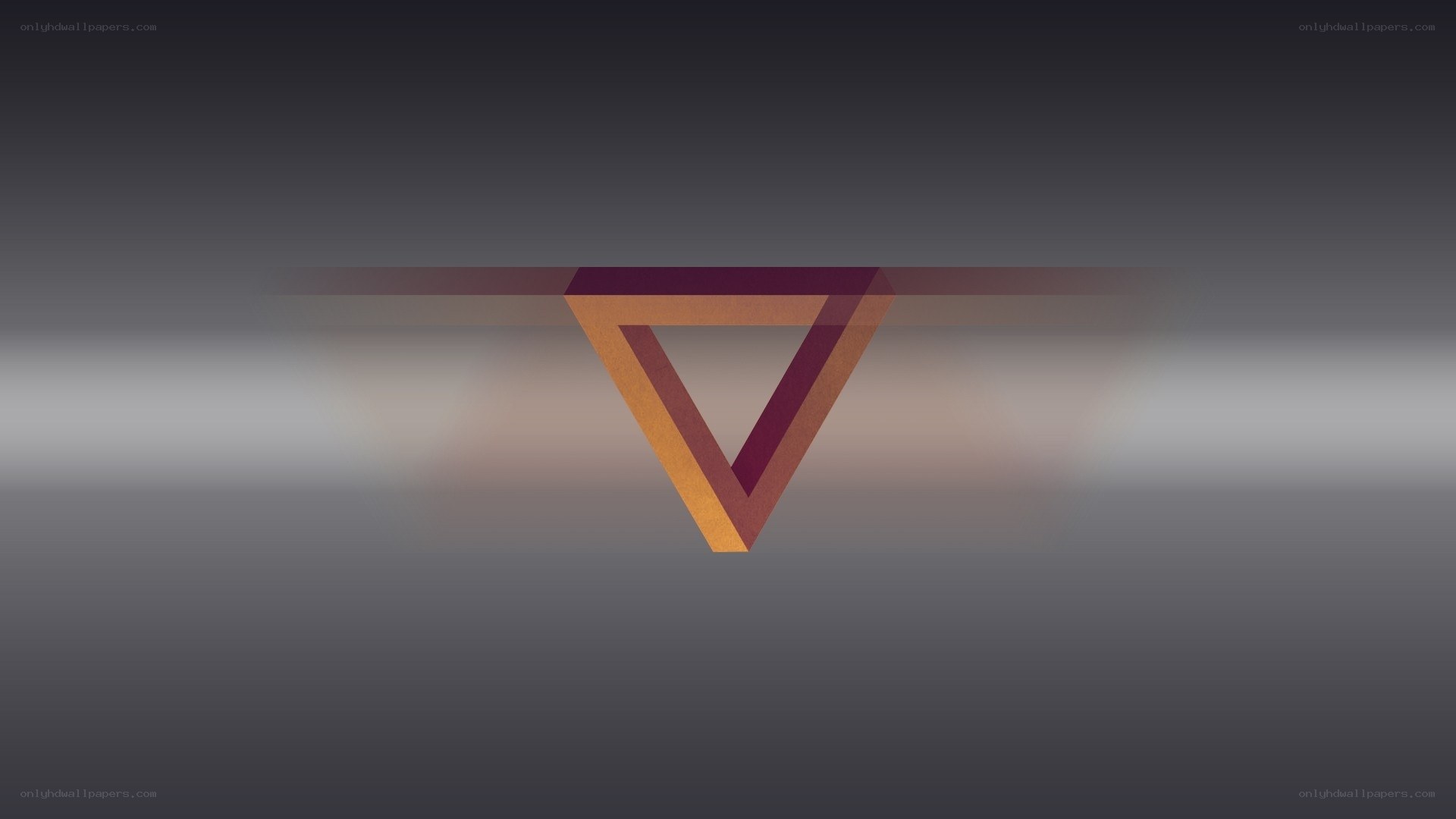 Optical illusion triangle