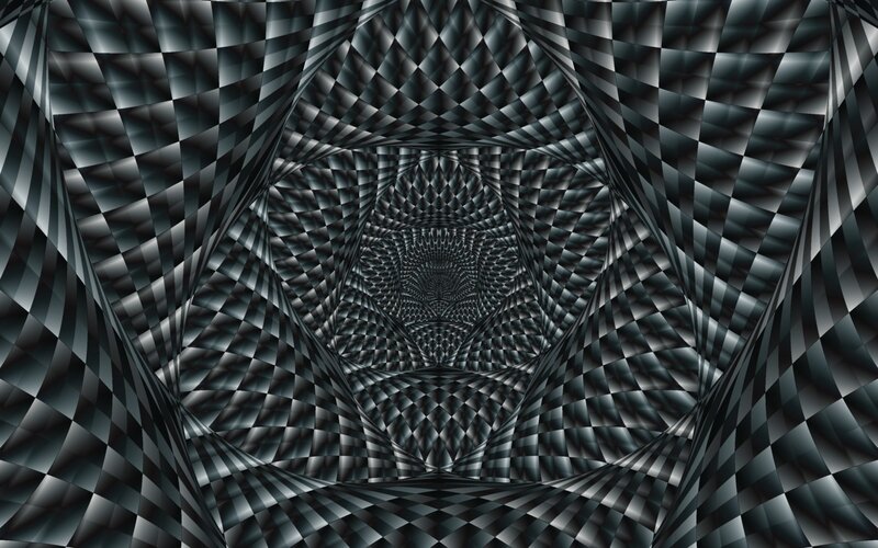 Optical illusion tunnel