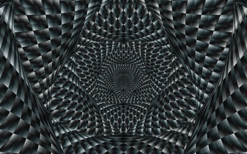 Optical illusion tunnel