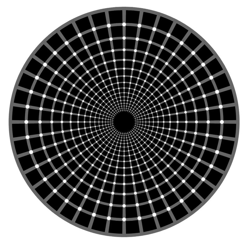 Optical Illusion Tunnel — Black, Hypnotic